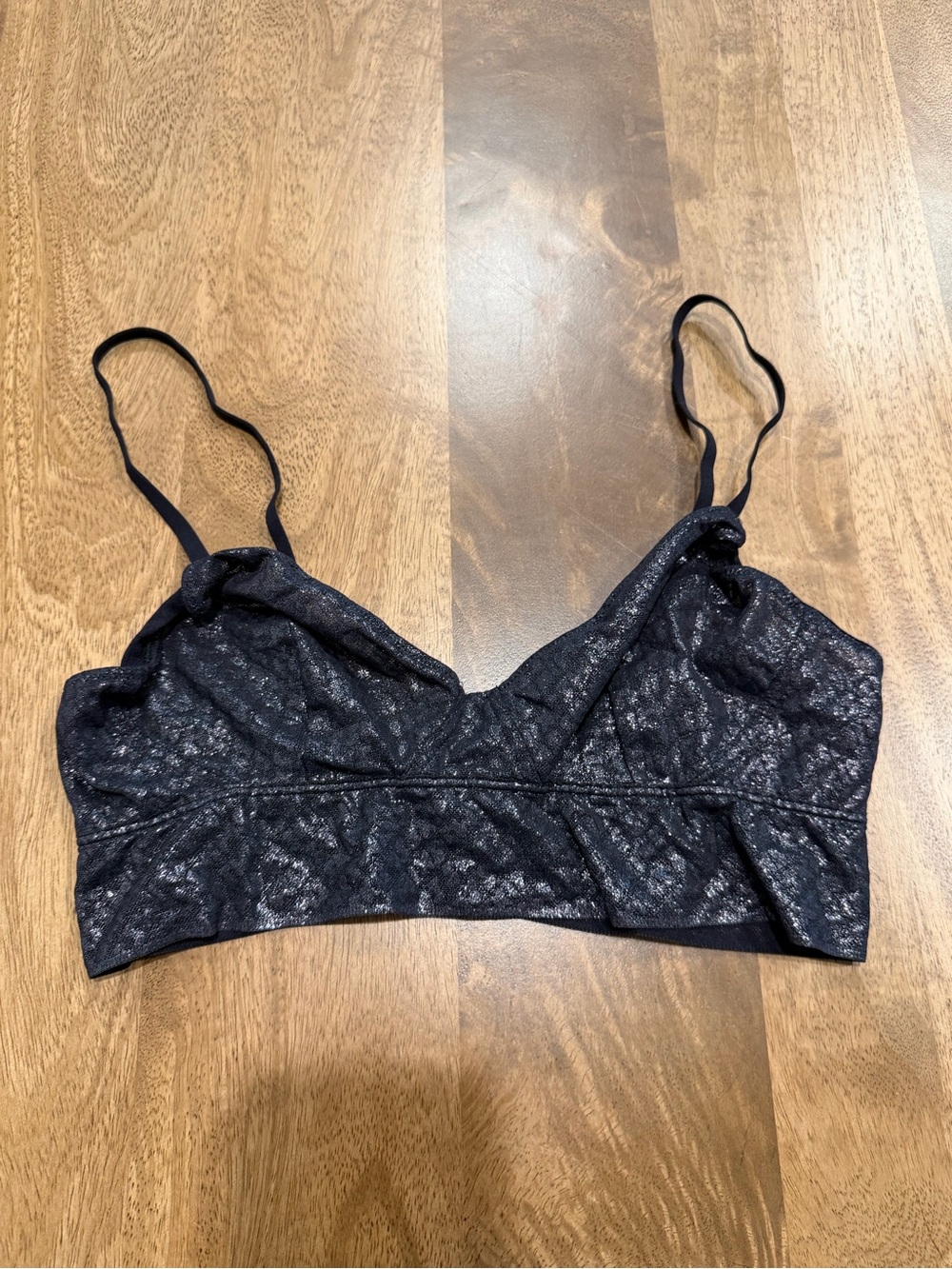 Skims Sparkle Bralette - Black
